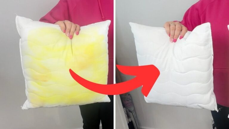 Questo metodo semplice rimuove le macchie gialle dai cuscini… scoprilo subito!