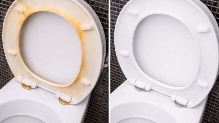 Questo semplice gesto riporterà il tuo WC al bianco splendente in 10 minuti…