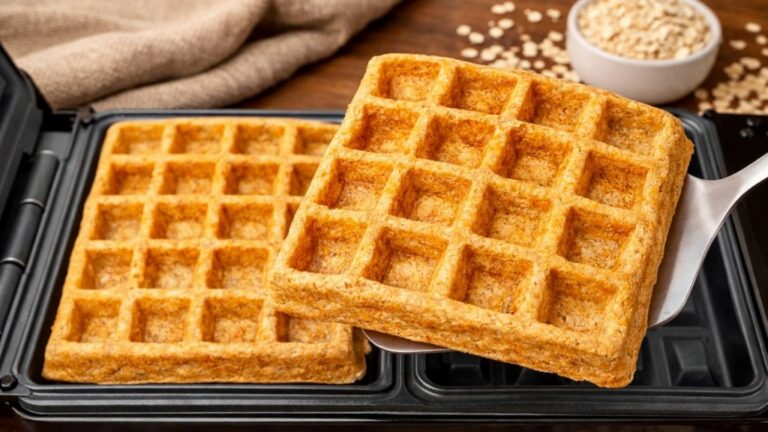 Questo semplice gesto trasforma la colazione: waffle di avena senza zucchero…