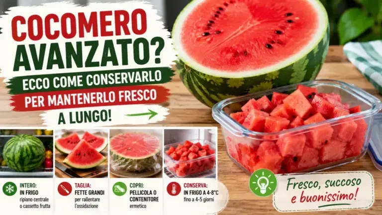 Ti È Avanzata dell’Anguria? Ecco Come Conservarla per Mantenerla Fresca, Dolce e Succosa Più a Lungo