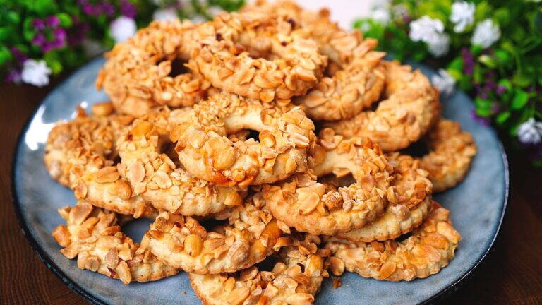 Biscotti alle arachidi in 10 minuti! Semplici e deliziosi!