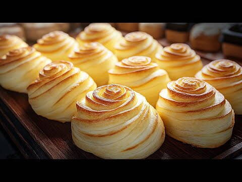 Tutti pensano che sia pasta sfoglia, ma non lo è! Nuovo metodo, ricetta semplice di brioche.